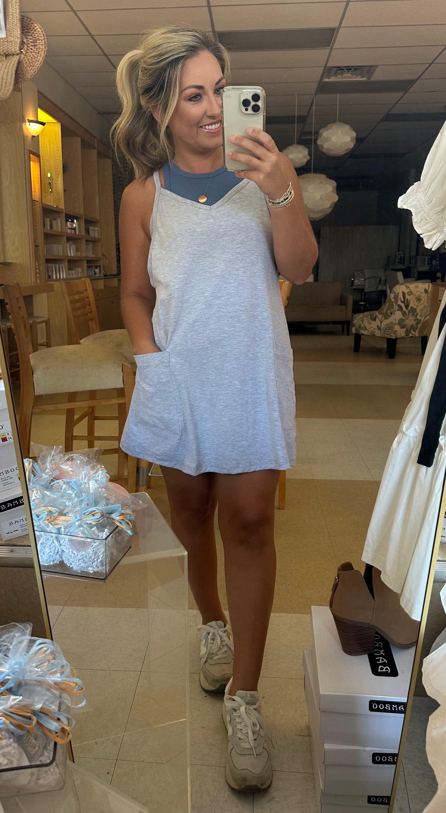 V-Neck Romper Dress (4 colors)