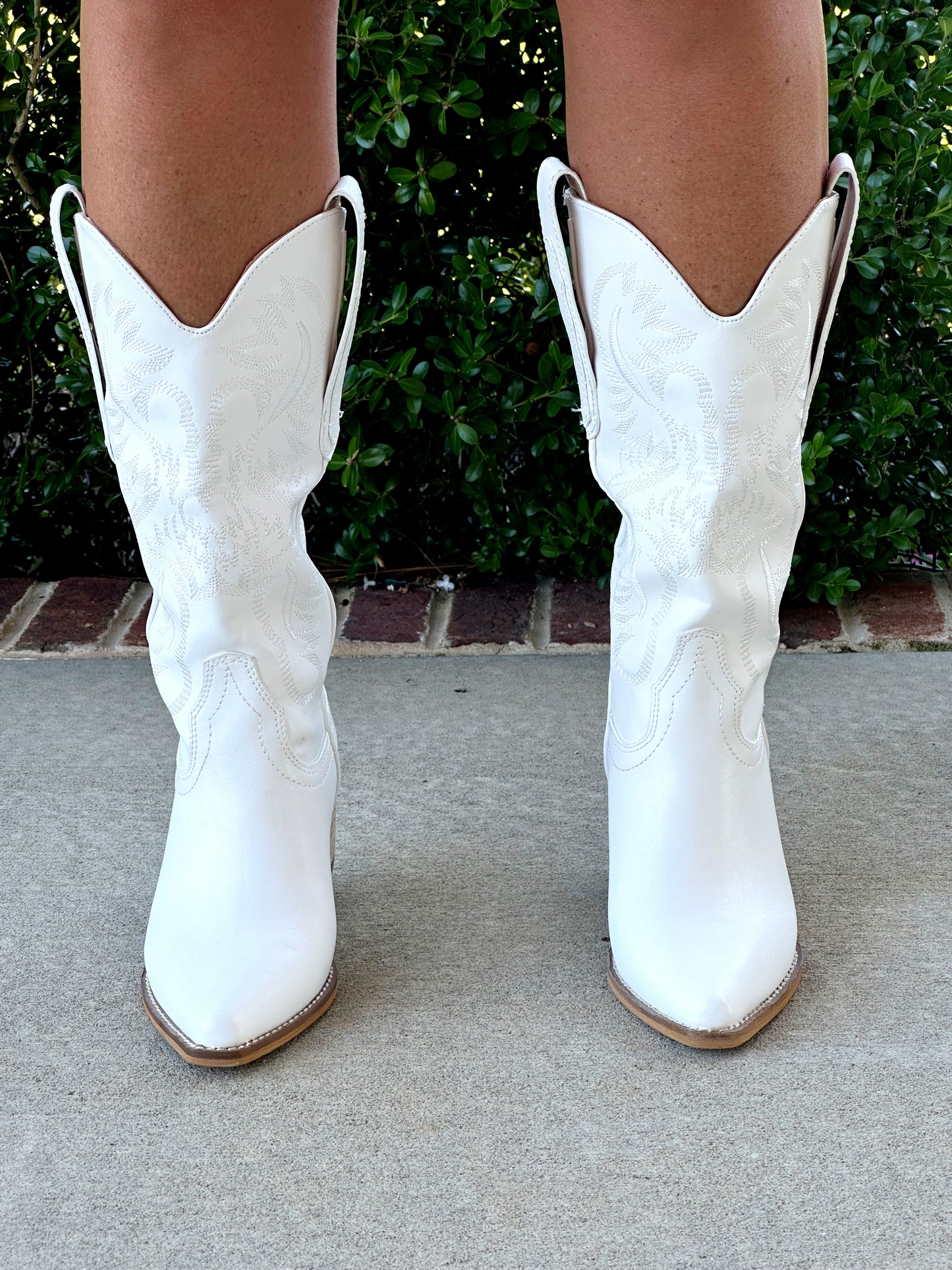 White Short Boots