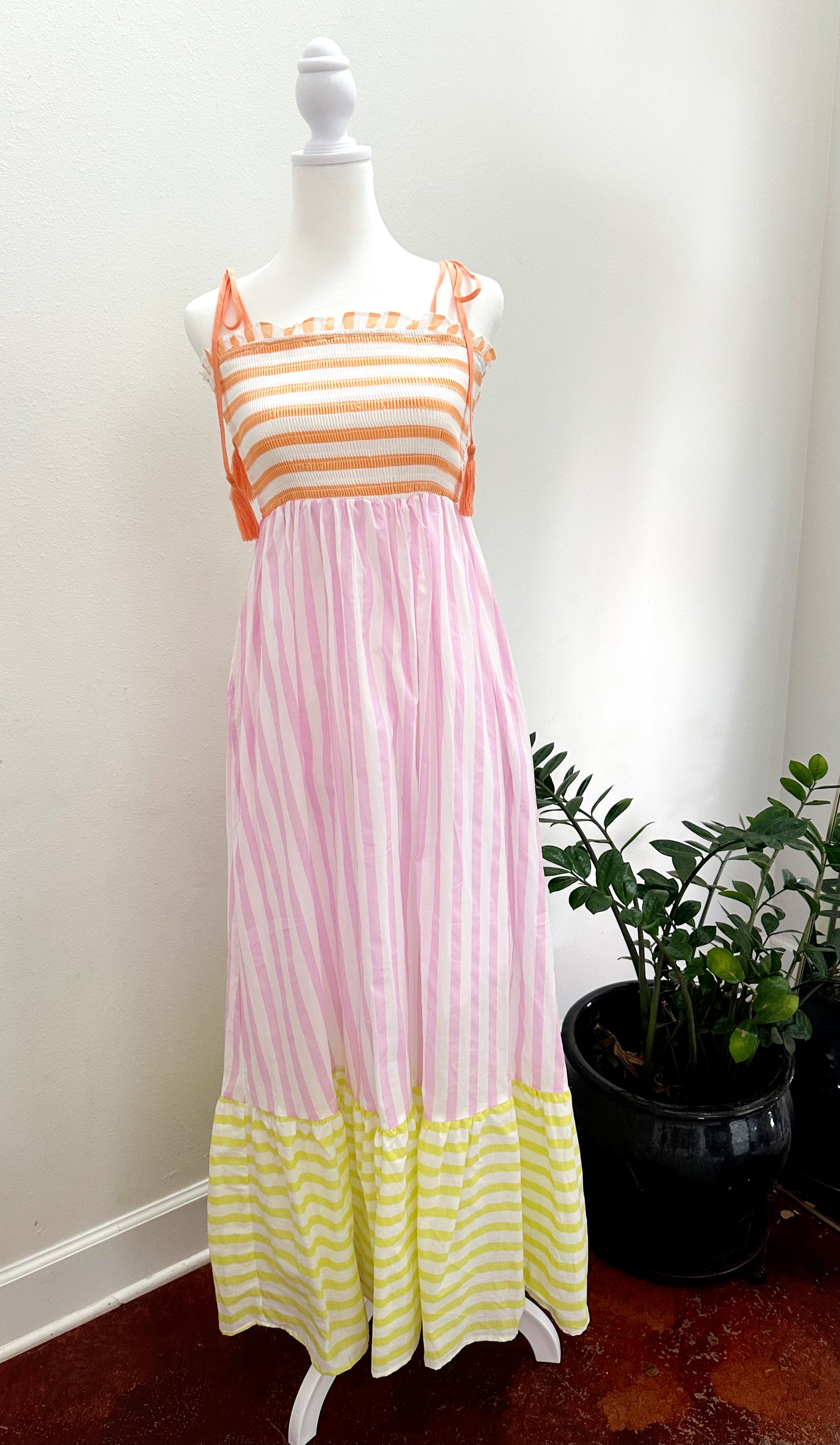 Sherbet Striped Maxi Dress